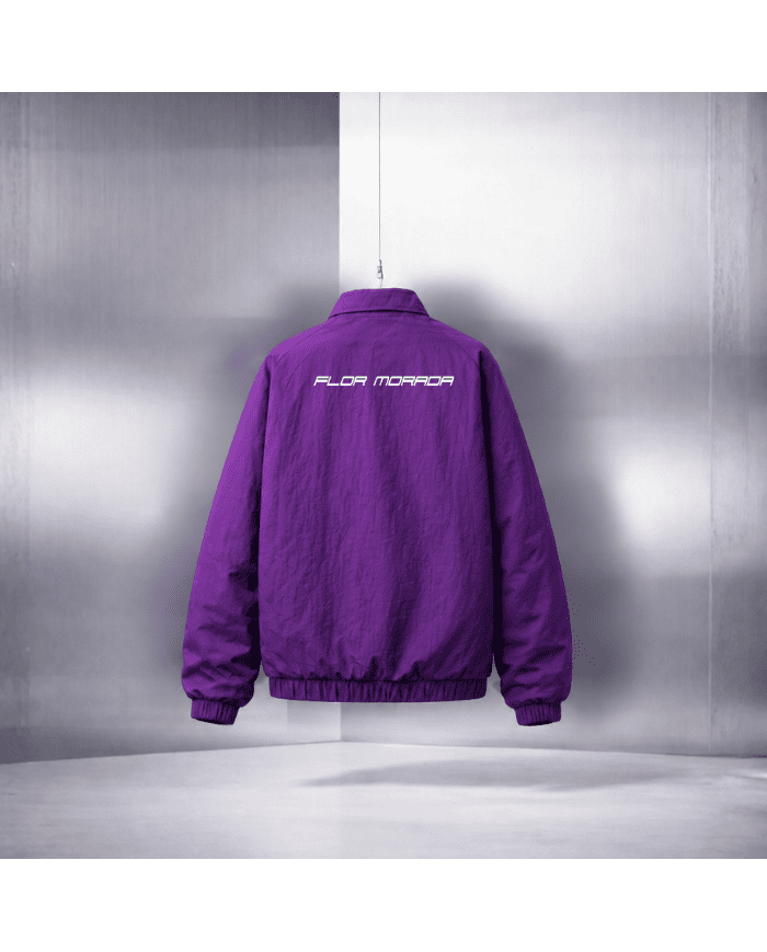 CHAQUETA LA PIEL FLOR MORADA 2