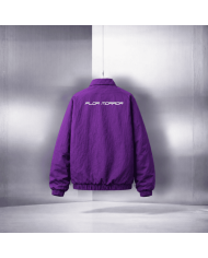 CHAQUETA LA PIEL FLOR MORADA