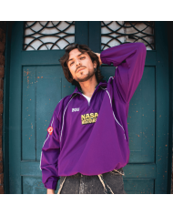 CHAQUETA LA PIEL FLOR MORADA 2