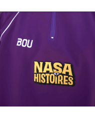 CHAQUETA LA PIEL FLOR MORADA