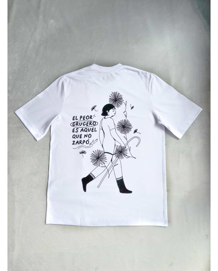 Camiseta blanca El peor crucero es aquel que no zarpó