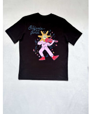 Camiseta flor tocando violonchelo