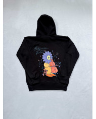 Hoodie negro flor violín