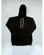Hoodie negro tulipán saxofón