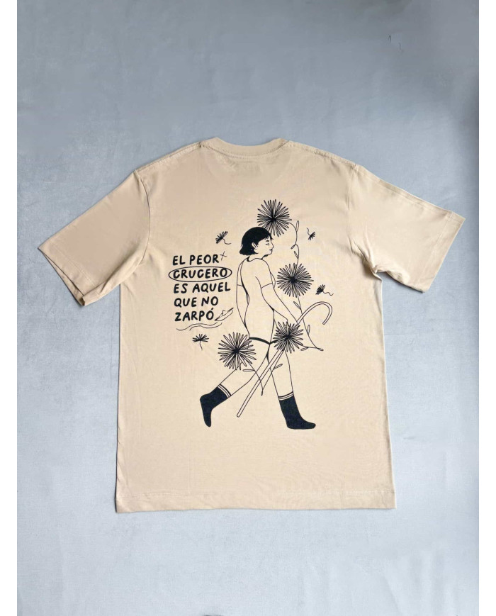 Camiseta blanca El peor crucero es aquel que no zarpó